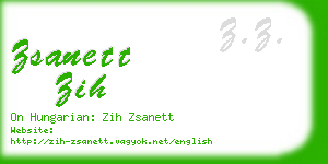 zsanett zih business card